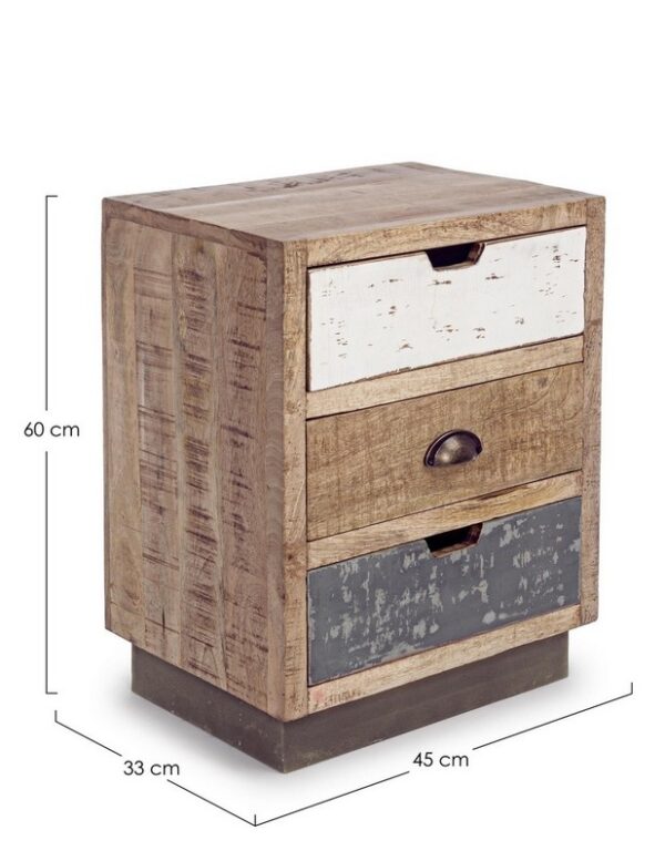 Comodino In legno Tudor