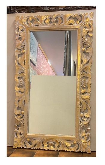 Specchio Intagliato Oro 125