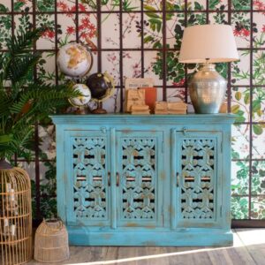Buffet Style Turquoise Antique