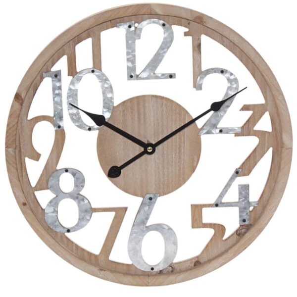 Orologio Parete Natural Grigio D40