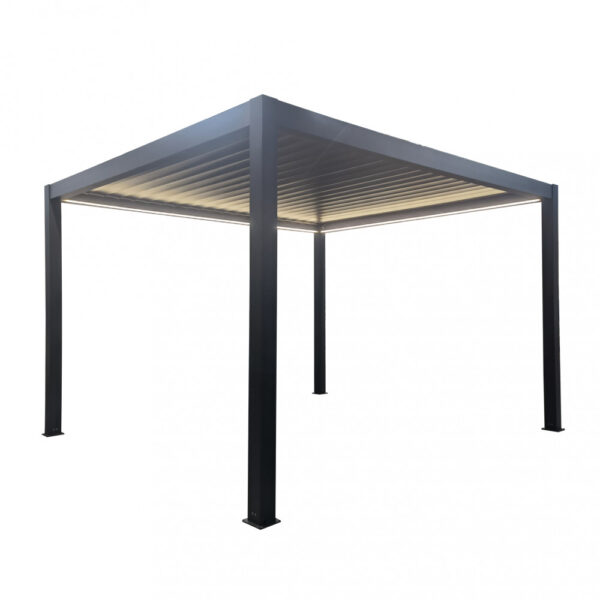 Pergola Bioclimatica Motorizzata con Led 4x4 - immagine 3